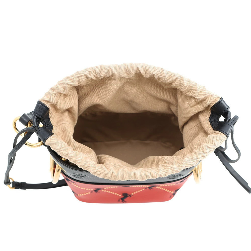 Chloe Roy Bucket Bag Leather Canvas Handbag - Picture 6 of 7